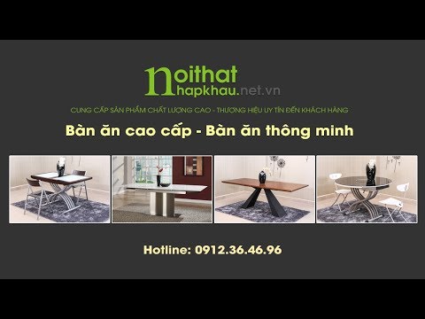 Video: Bàn ăn: kích thước, hình dạng