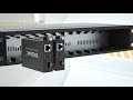 Rackmount solution for the 125g media converter with a pair of bidi transceivers