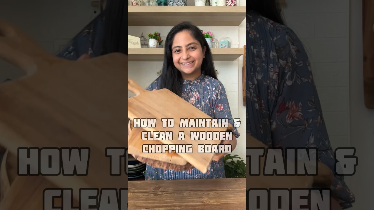 Easy way to maintain a wooden chopping board !!
