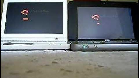 EEE 900 (ubuntu 8.04 + SDD) and hp 2133 (ubuntu 8.04 + HDD)