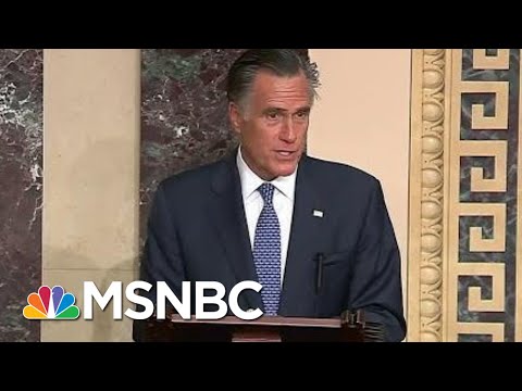 Mitt Romney Breaks With GOP, Will Vote To Convict President Donald Trump | Velshi & Ruhle | MSNBC