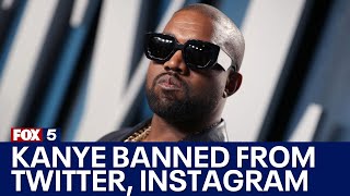 Kanye West banned from Twitter, Instagram over antisemitic comments | FOX 5 DC