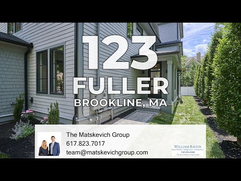 123 Fuller Street, Brookline, MA home video tour
