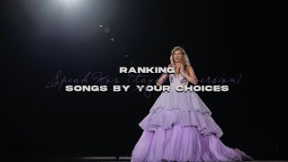 ranking speak now (taylor's version) songs by your choices