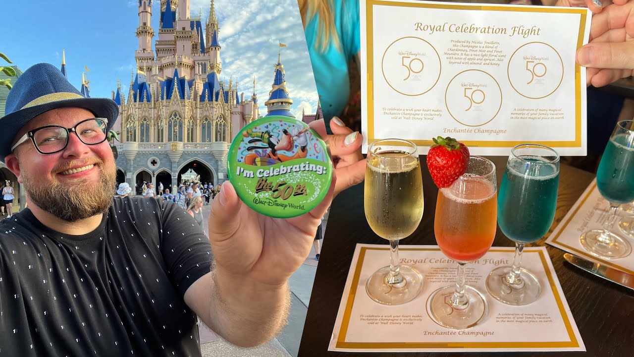 Walt Disney World 50th Anniversary | NEW 50th Champagne Flight & Disney Enchantment | Magic Kingdom