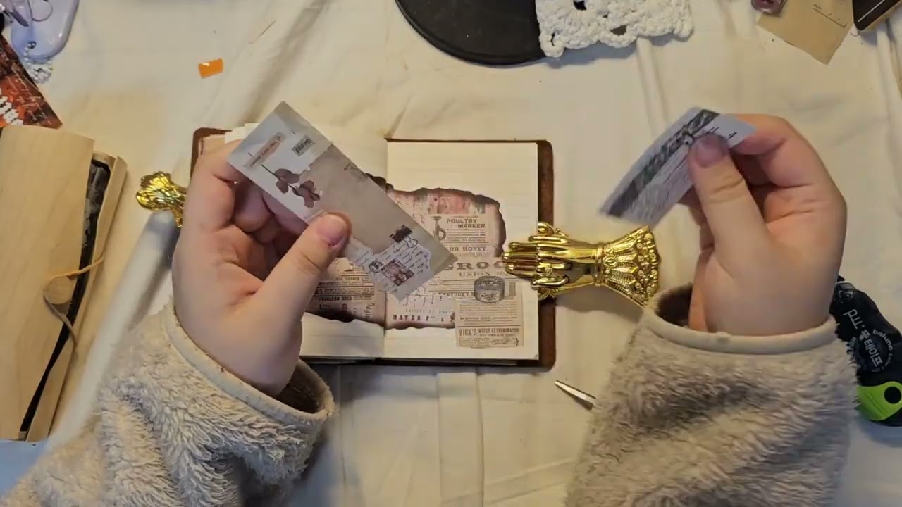 빈티지다꾸 ASMR | 쌓아가며 다이어리 꾸미기 | journal | scrapbook | ASMR 