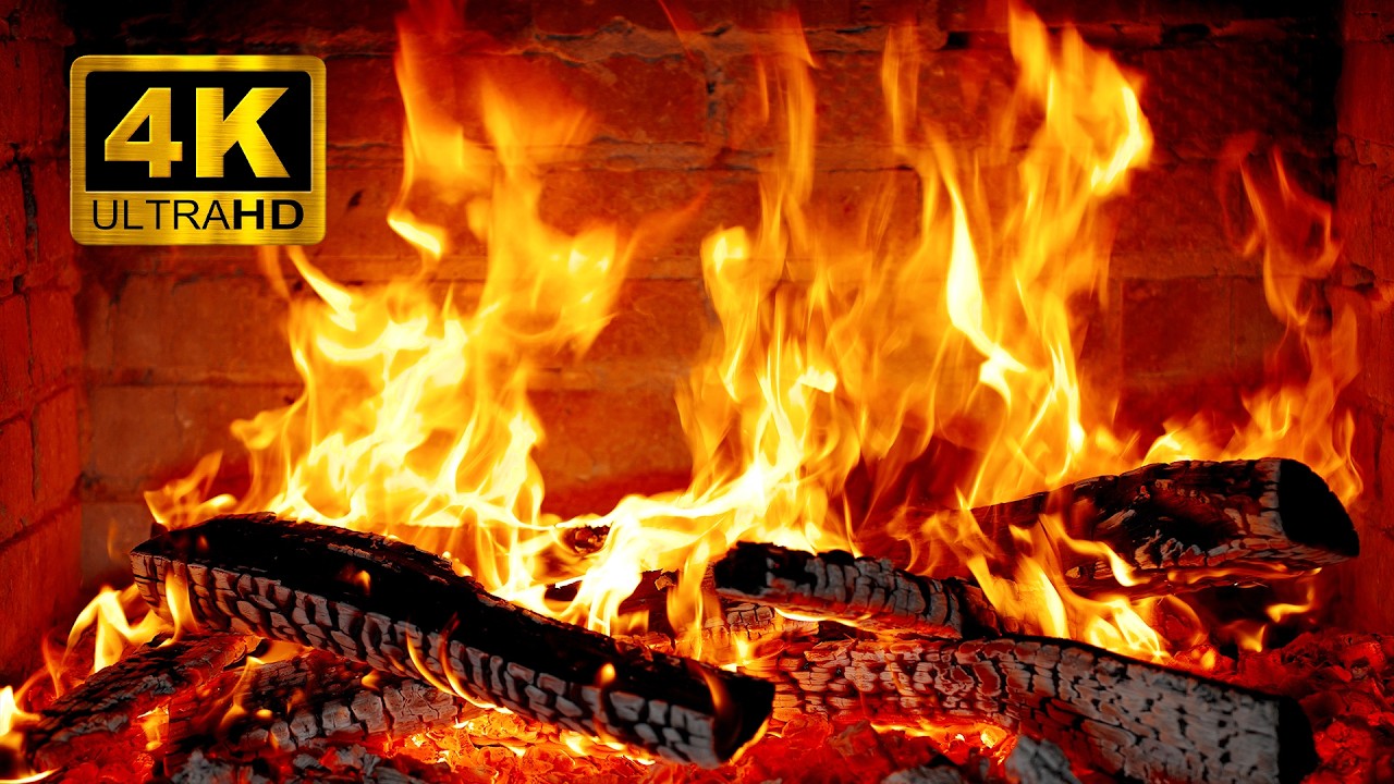 Fire Youtube Cozy Fireplace 4K 🔥 Real Burning Logs & Relaxing Fire Sounds for Sleep ...