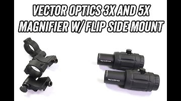 Vector Optics  Magnifier with Flip Side Mount 3x/5x  #SCOT-07/ SCOT-08