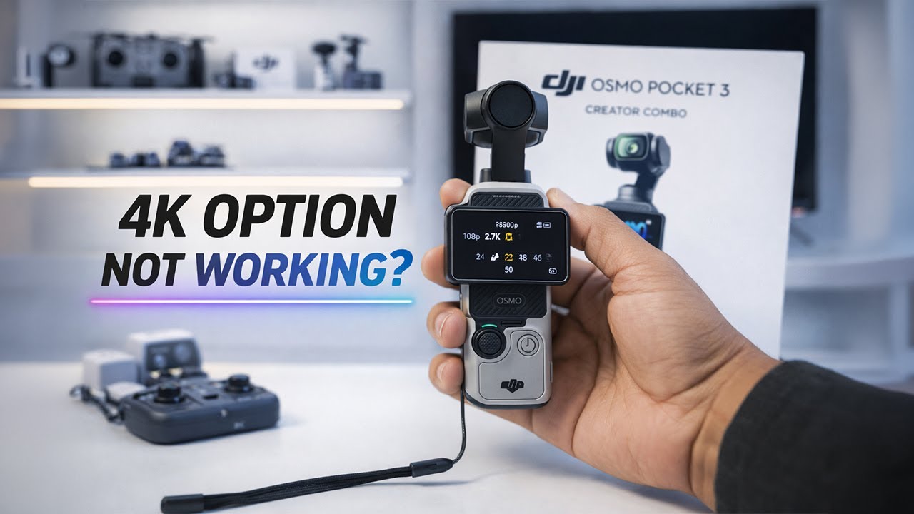 4K Option Not Working on DJI Osmo Pocket 3/2/1 | Record 4K Video on DJI