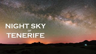 Beautiful night sky of Tenerife (timelapse)