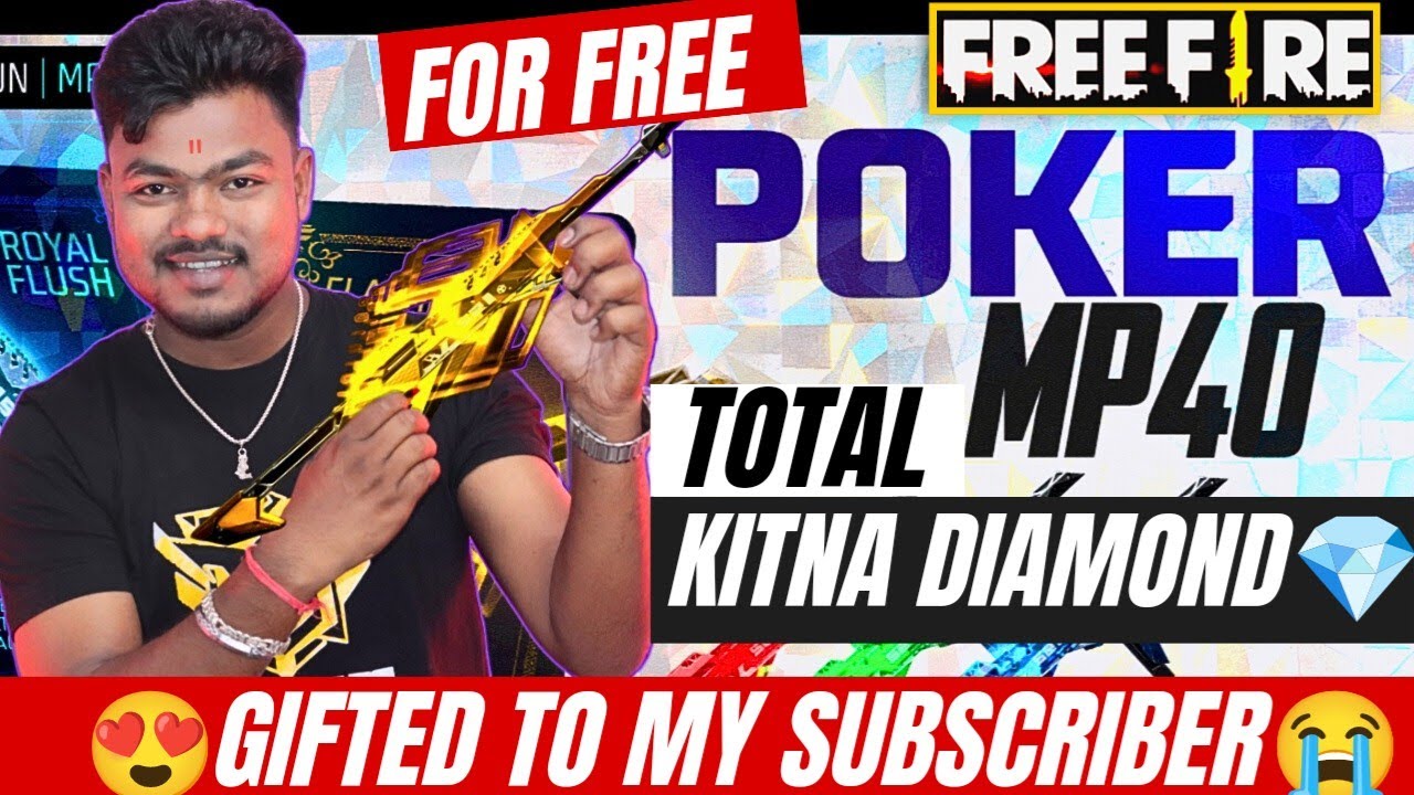 How To Get Free Poker MP40 In Free Fire Max Free Fire Poker Mp40