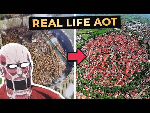 We visited the Real Life ATTACK ON TITAN Town in Nördlingen Germany!