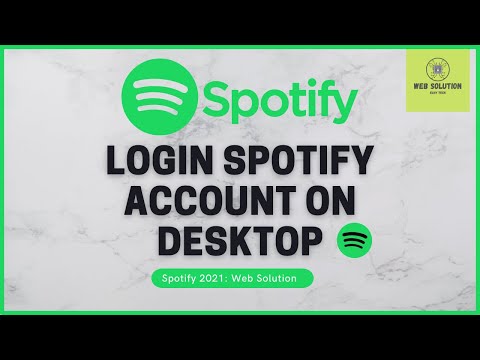 Spotify || How to Login Spotify With Desktop || Web Solution