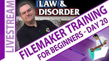 Law & DisOrder Claris FileMaker Beginners Data Modeling / What Tables to use in your Database Day 20