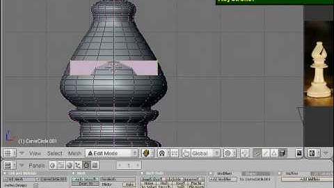 Blender Modeling Tutorial - Bishop Chess Piece Part 2 of 3