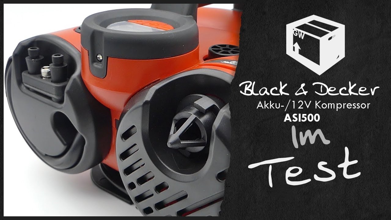 Black & Decker ASI500 Battery 12V Compressor Air Pump Automatic 