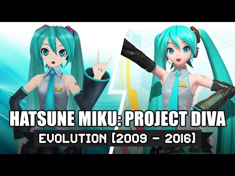 วิวัฒนาการ Hatsune Miku: Project DIVA ปี 2009 - 2016