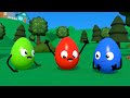 Colored eggs crashed kote kittys car  kote kitty eggs cartoon for kids
