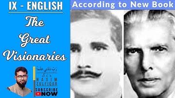 CH#4 The Great Visionaries | IX - English (New Book) | Urdu Translation | Sir Nasim Zulfiqar