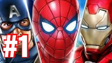 Marvel Puzzle Quest Gameplay and Walkthrough Iron man and Spiderman Part 1
