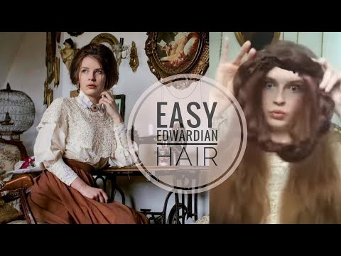 Easy Edwardian hair