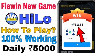 Fiewin HiLo Game | How To Play HiLo Game In Fiewin | Hilo Game Kaise Khale | HiLo Game Winning Trick screenshot 3