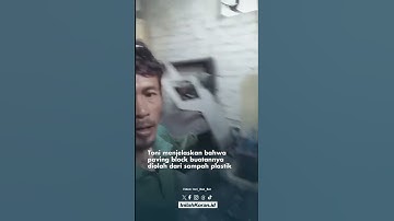 Kesal Gegara Inovasi Paving Block dari Sampah Plastik Tak Dilirik Pemerintah #viral