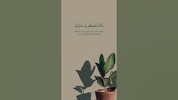 ﴿ سَلَامٌ عَلَيْكُم بِمَا صَبَرْتُمْ ﴾ | ماهر المعيقلي - سورة "الرعد"