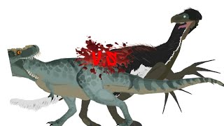Tarbosaurus V.S Therizinosaurus ( Short Dc2 Animation )