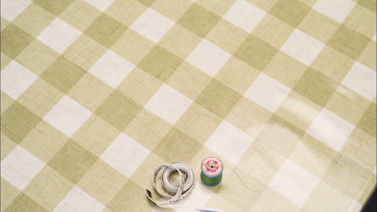Jolee TableclothsSage Large Green Gingham Wipe Clean Oilcloth YouTube