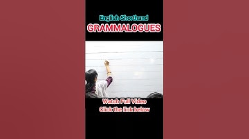 English Grammalogues English Shorthand Grammalogues #ssc #grammalogues #shorthand #aps #highcourt