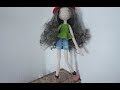 Doll short denim crochet  doll outfit