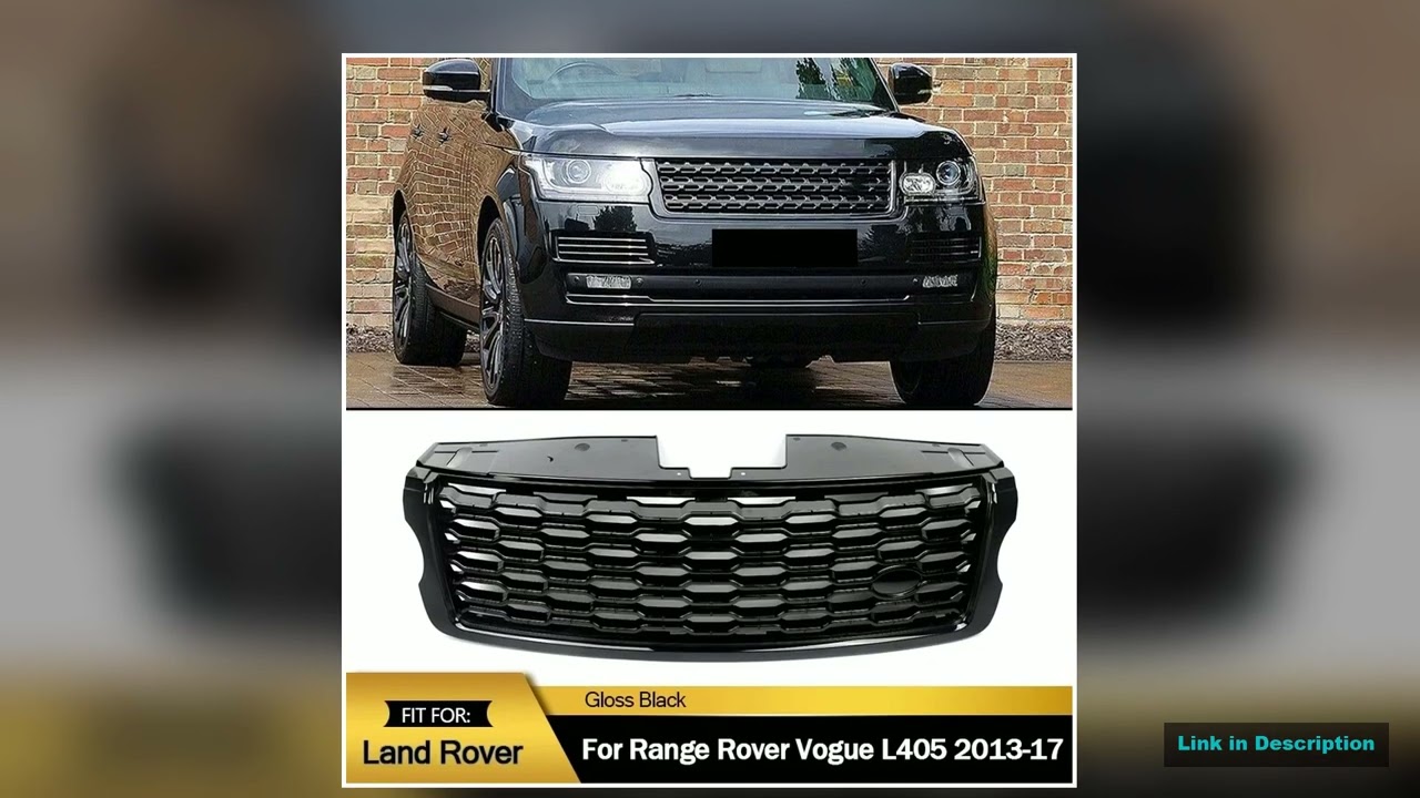MAGICKIT FOR RANGE ROVER L405 VOGUE 20132017 Gloss Black FACELIFT LOOK Front Bumper Grille Car