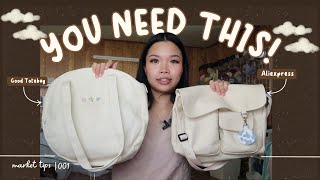 🌸 What do I have in my market bag? Unboxing a new tote bag fromGood Totes 🌸| market tips