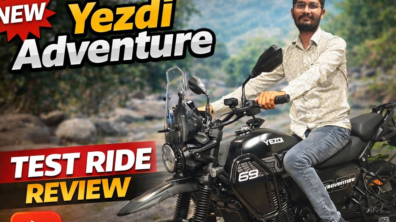 Yezdi Adventure 😲😱 test ride 🏍️ 