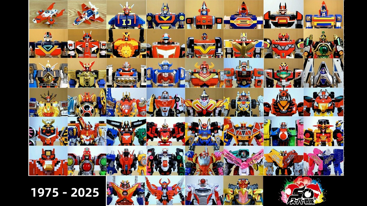 All Super Sentai Mecha & Robo, Goranger to Gozyuger 1975- 2025
