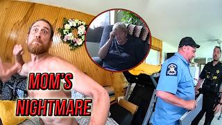 Disturbed Guy Leaps from Moving Truck, Then Snaps on Responding Officers | bodycam
