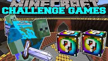 Minecraft | MUTANT ZOMBIE CHALLENGE GAMES - Lucky Block Mod - Modded Mini-Game