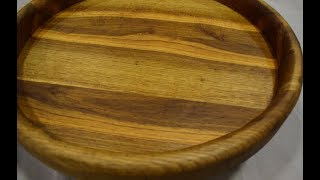картинка: Блюдо из Дуба, ручным фрезером.  Подарок ТЕЩЕ!!!! OAK DISH.