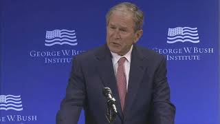 RAW: President Bush warns against politics of 'bigotry or white supremacy'