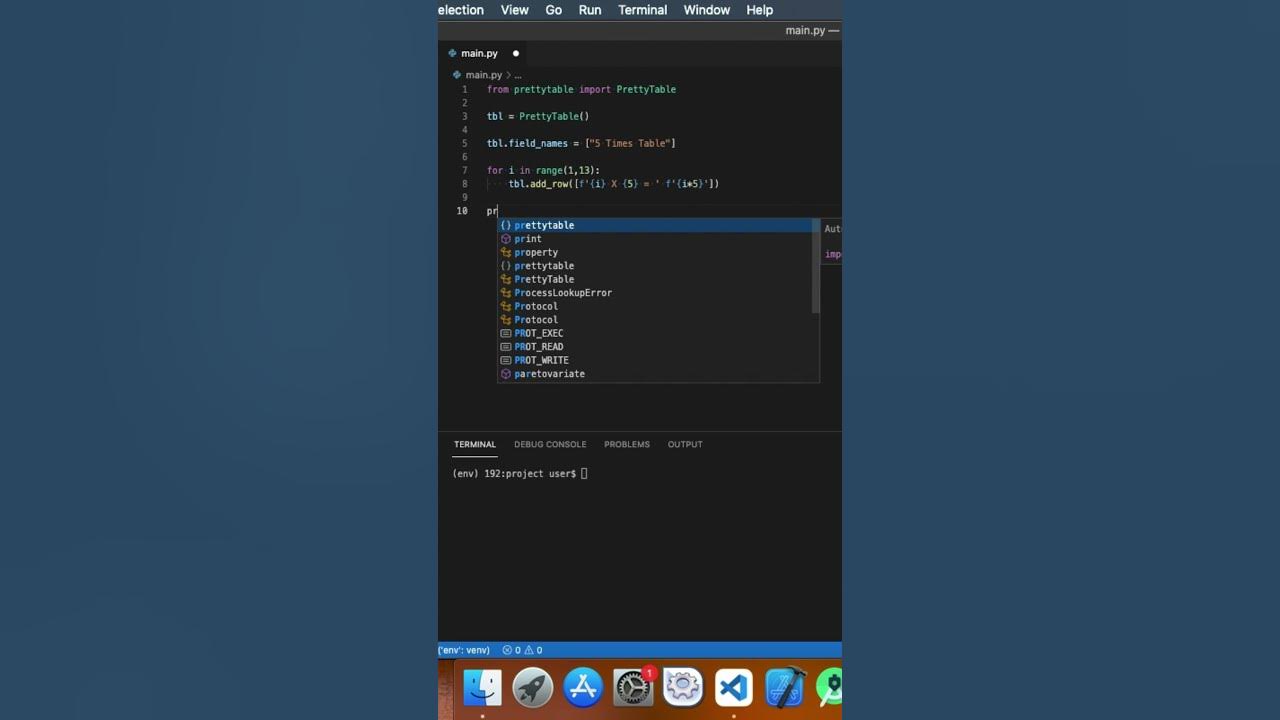 PrettyTable in Python - YouTube