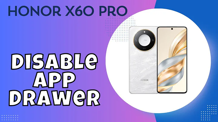 How to Enable App Drawer on Honor X60 Pro - Disable App Drawer