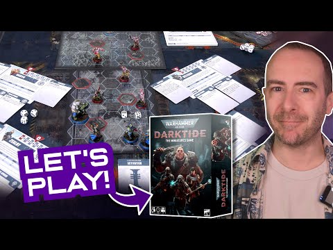 Let's Play DARKTIDE: THE MINIATURE GAME | Warhammer Board Game Playthrough