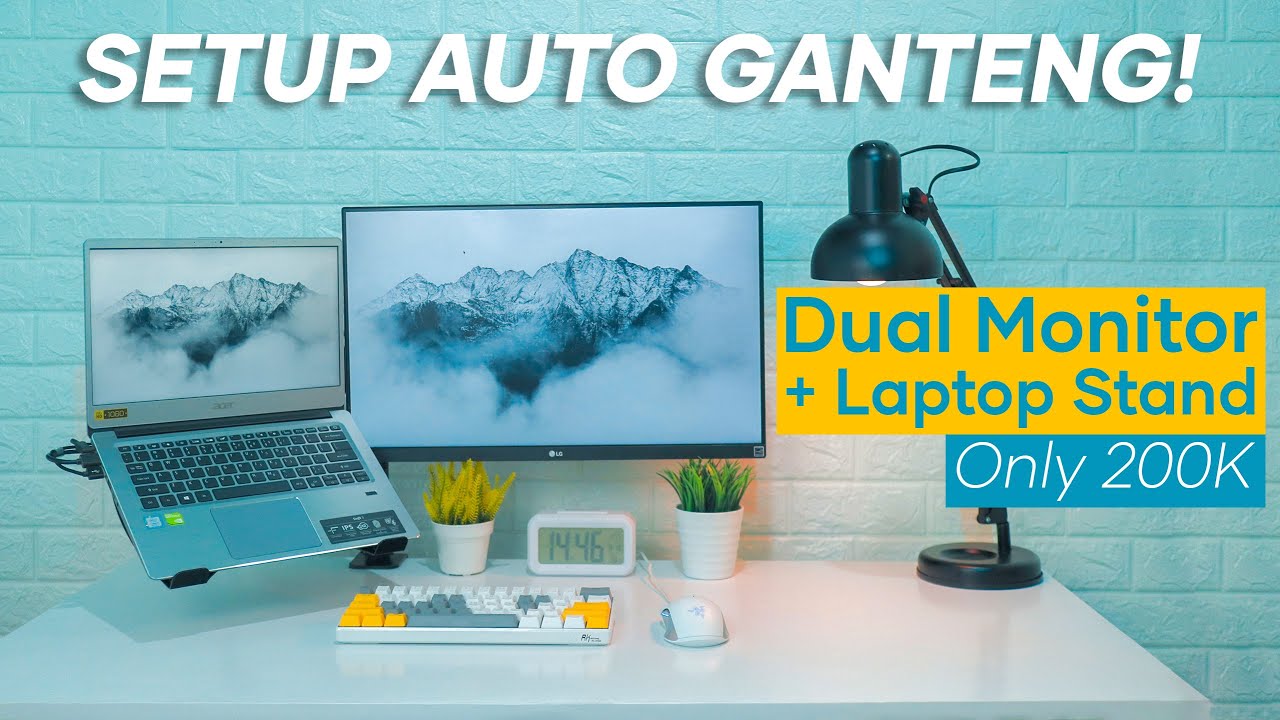 Review Bracket Setup Dual Monitor Laptop Stand Dari SitStand Buat review-bracket-setup-dual-monitor-laptop-stand-dari-sitstand-buat