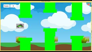 Simple Flying Bird Game in C# screenshot 1