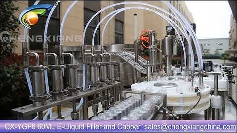 【CHENGXIANG Machinery】China 60ml E liquid filling machine,bottle unscrambler,labeling machine