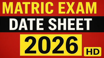 Matric Exam Date Sheet 2026 | 10th Class Exam Date Sheet 2026 | 9th Class Exam Date Sheet 2026