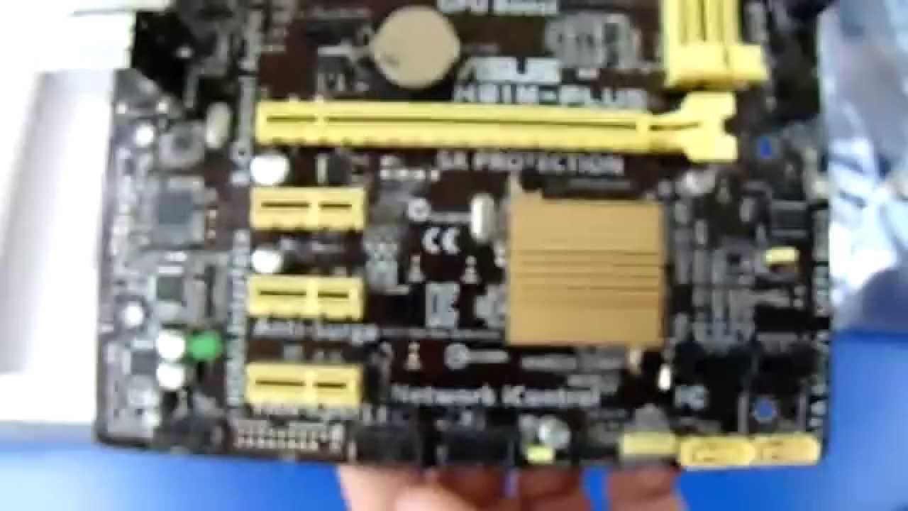 Материнская плата ASUS H81M-PLUS | unboxing