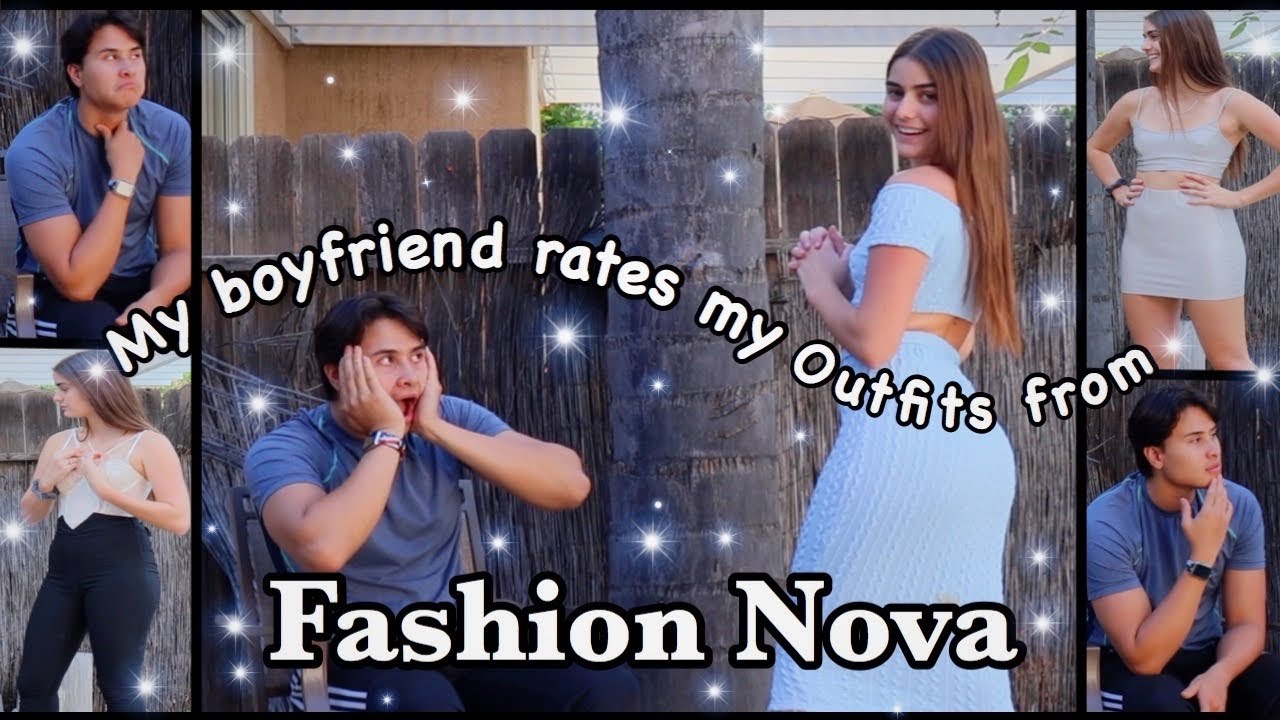 My boyfriend rates my fashion nova outfits | Try On Haul