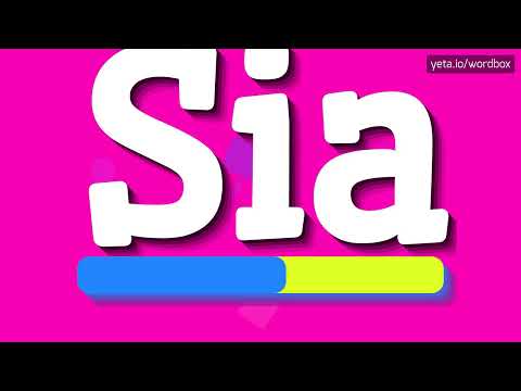 SIA NAME - HOW TO PRONOUNCE IT!? (HIGH QUALITY VOICE)